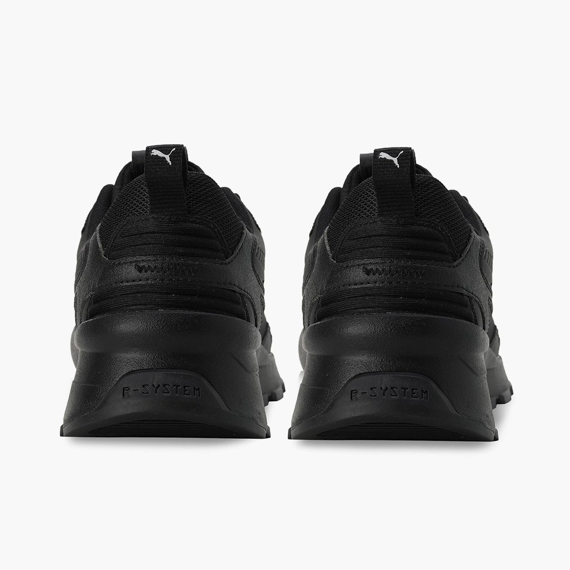 PUMA Men Solid Mesh-Paneled Lace-Up Shoes