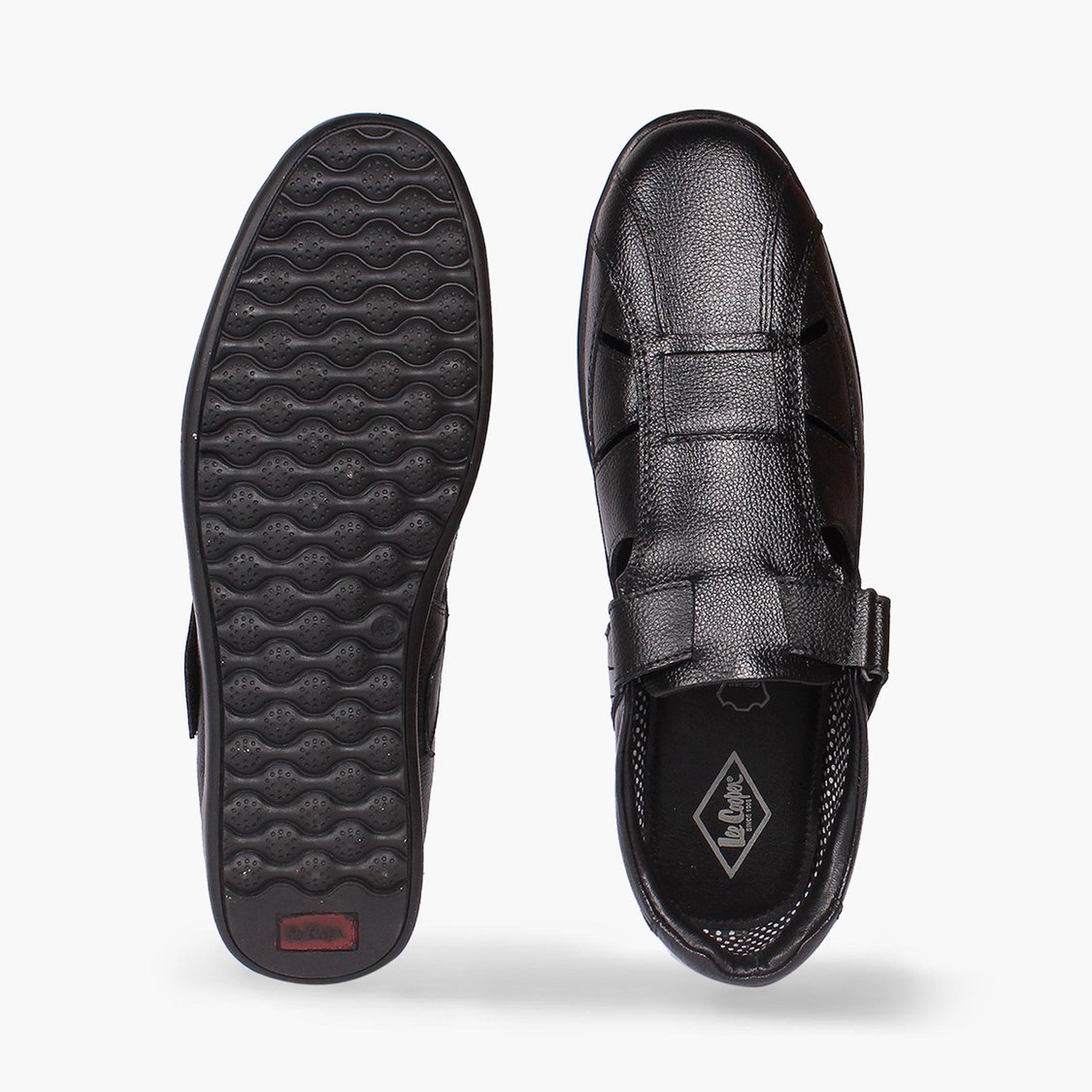 LEE COOPER Men Solid Sandals with Velcro Strap