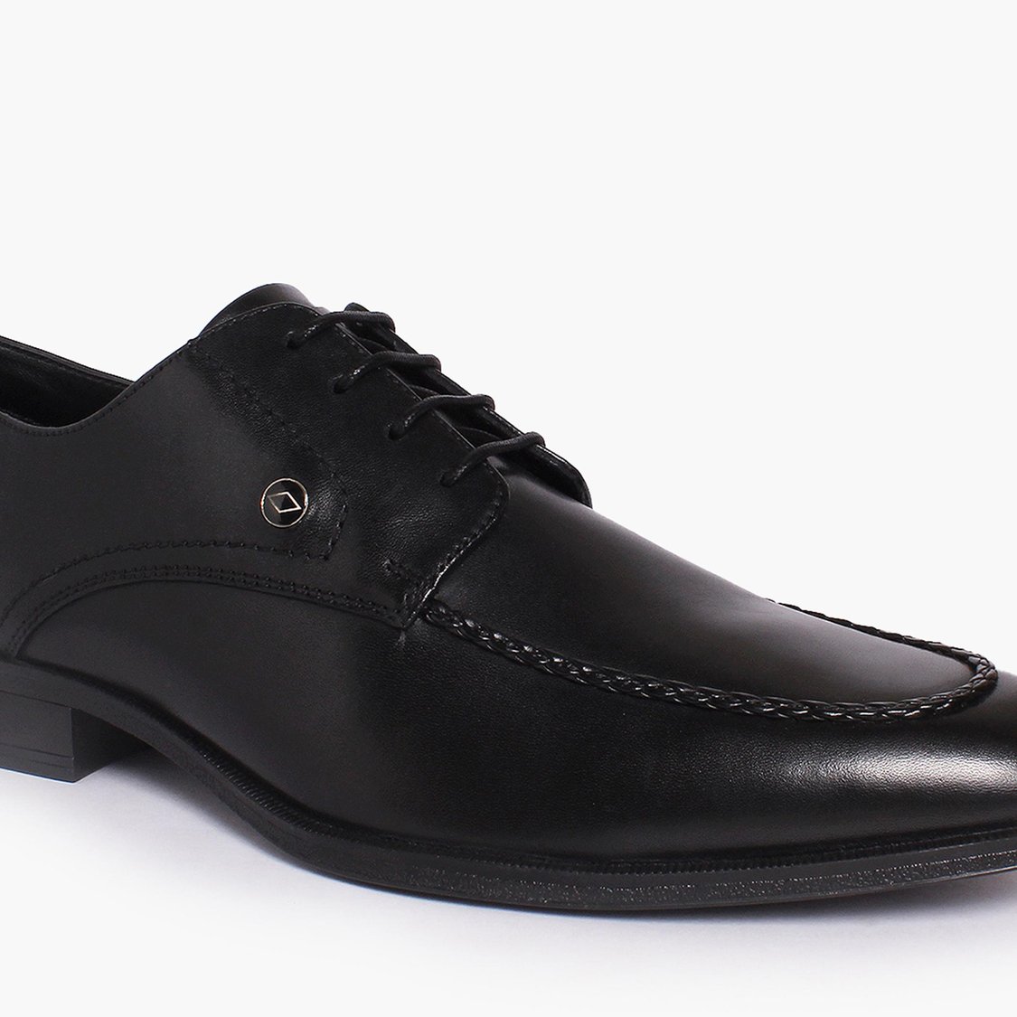 LEE COOPER Men Solid Leather Derby Shoes