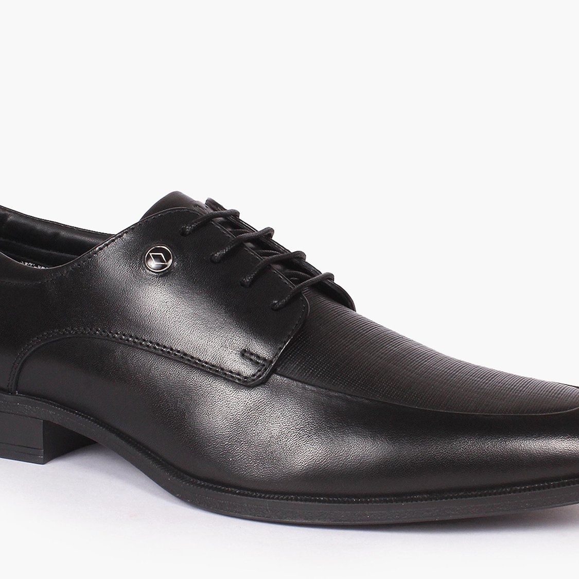 LEE COOPER Men Solid Leather Formal Derbys