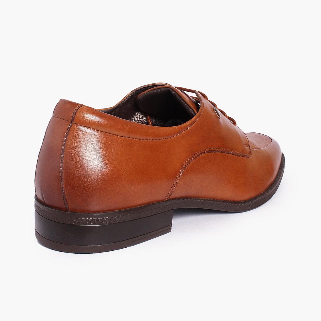 LEE COOPER Men Solid Leather Formal Derbys