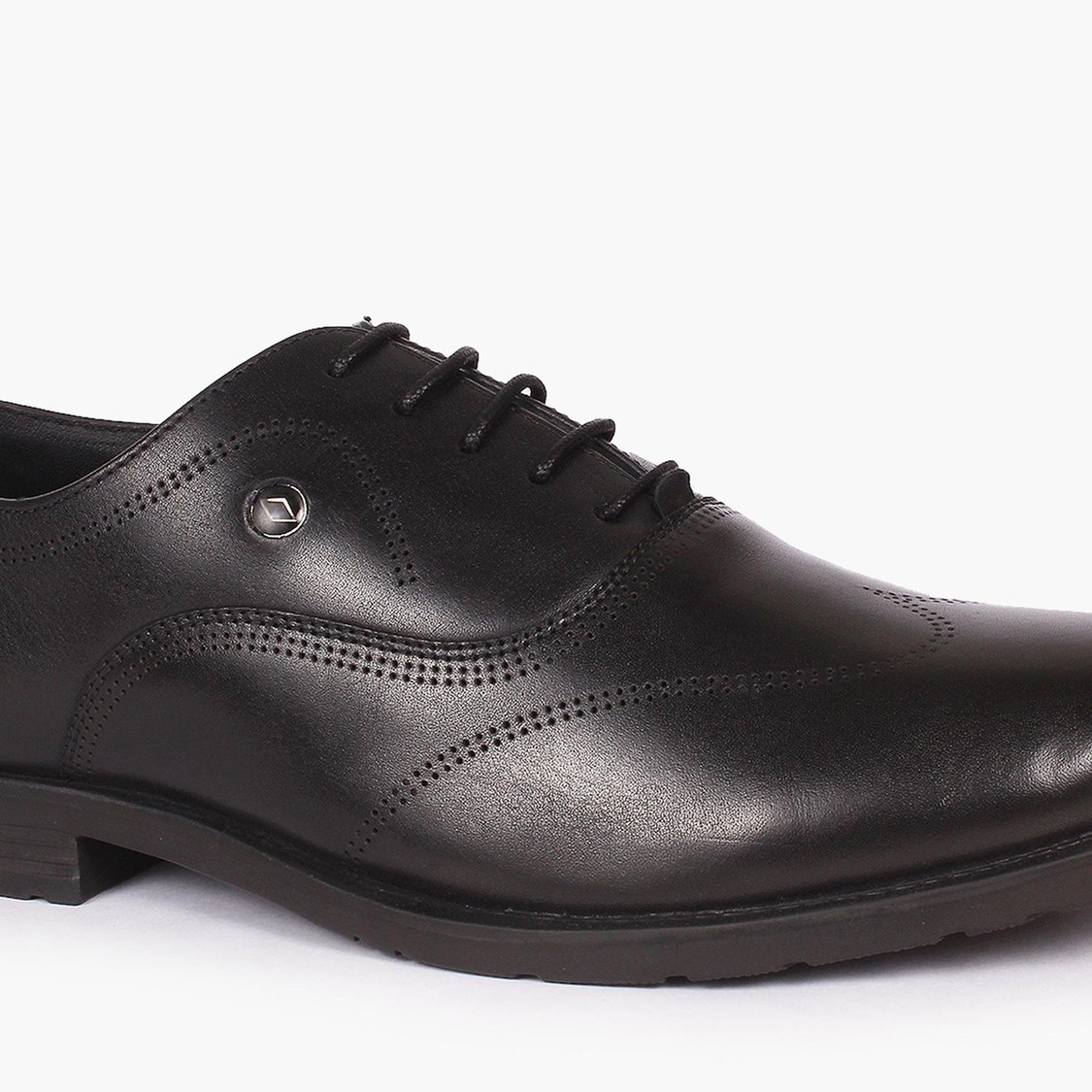 LEE COOPER Men Solid Lace-Up Leather Formal Shoes
