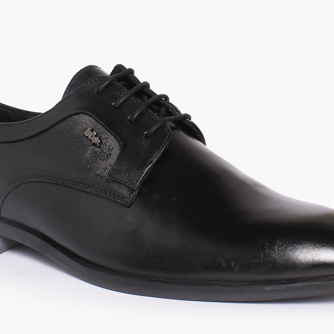 LEE COOPER Men Solid Leather Formal Derbys