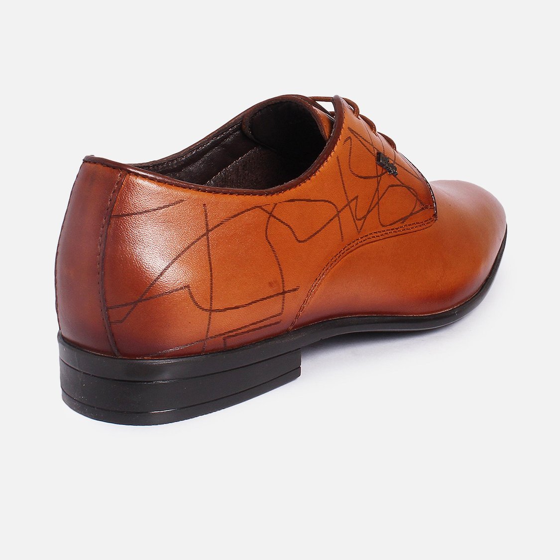 LEE COOPER Men Solid Lace-Up Leather Formal Shoes