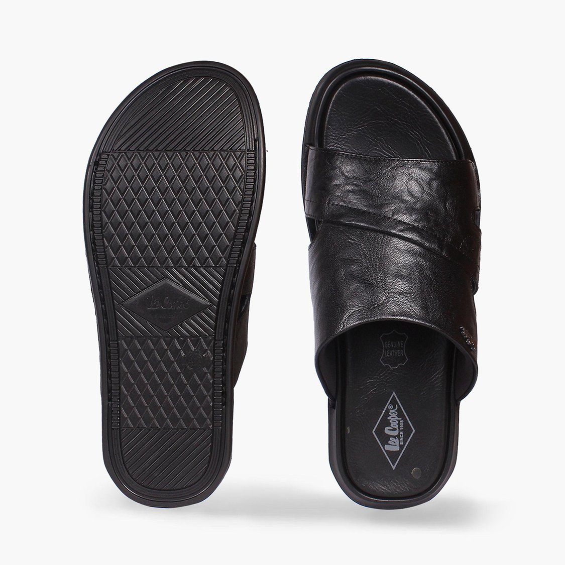 LEE COOPER Men Solid Slip-On Sandals