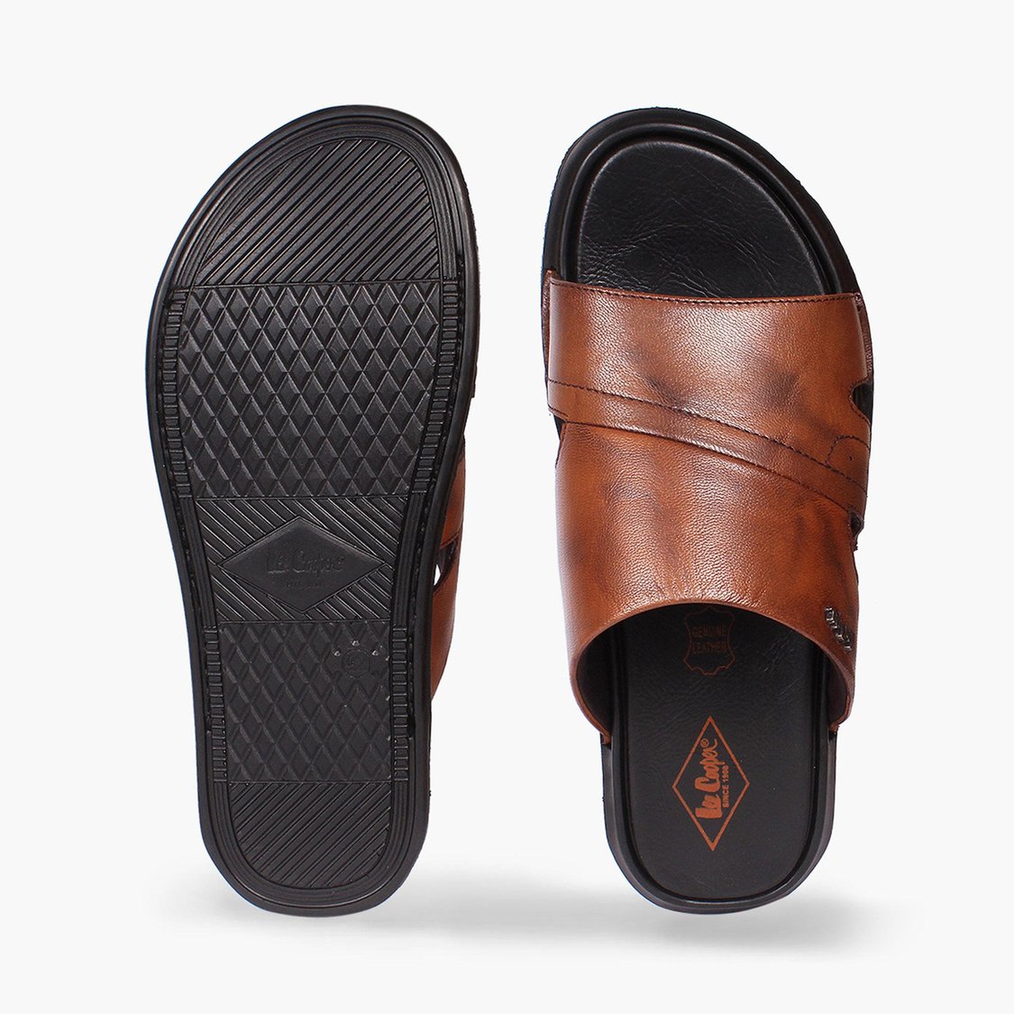 LEE COOPER Men Solid Slip-On Sandals