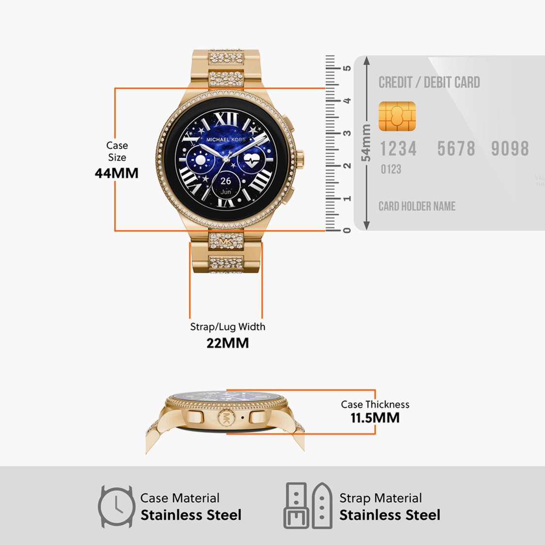 Buy MICHAEL KORS Gen Women Embellished Smartwatch MKT5146R