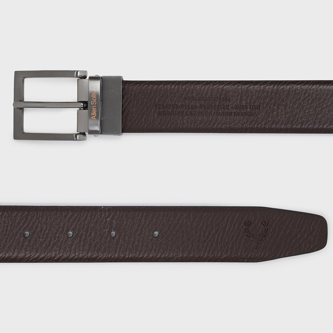 ALLEN SOLLY Men Textured Reversible Formal Belt