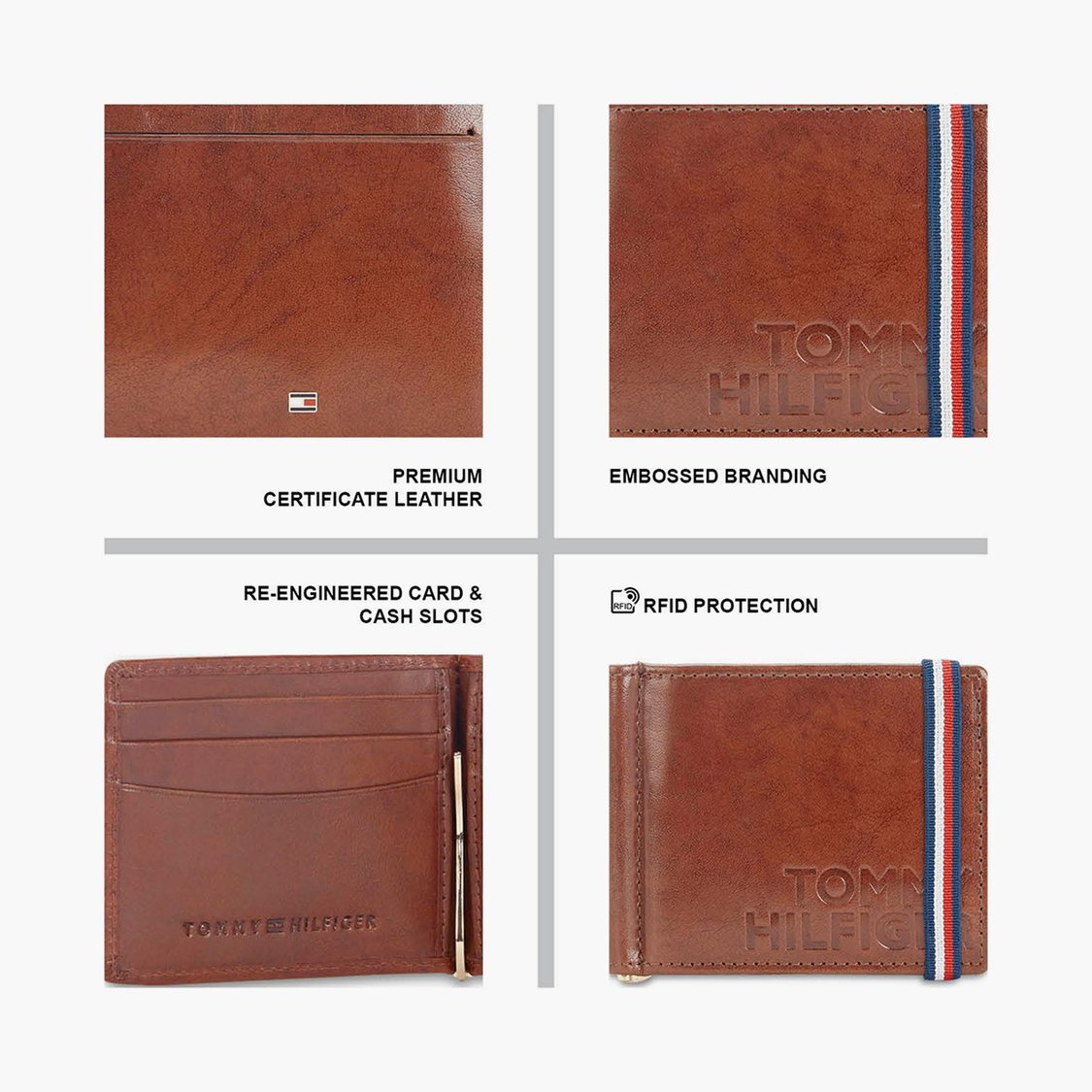 TOMMY HILFIGER Men Solid Bi-Fold Leather Wallet