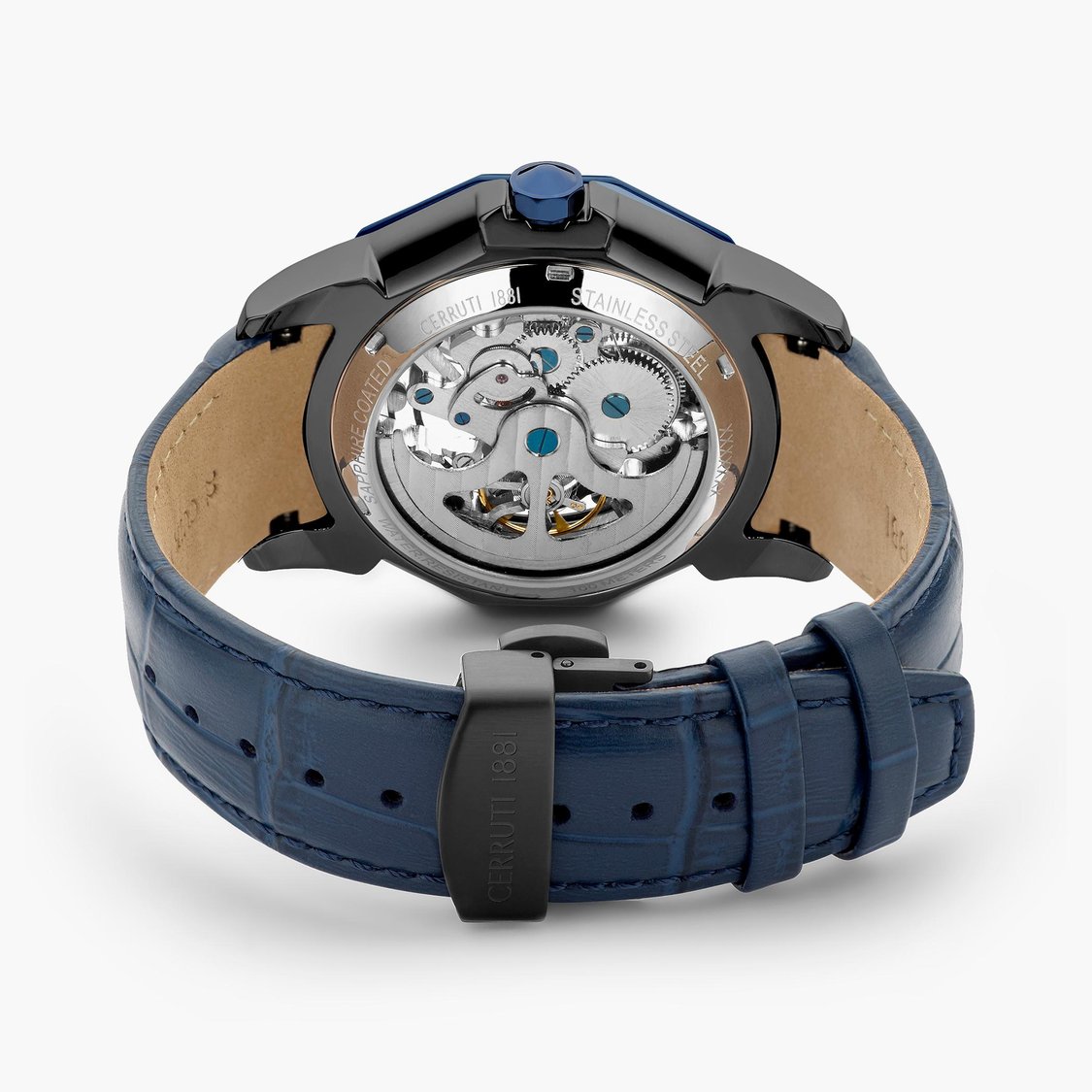 CERRUTI 1881 Men Automatic Watch with Leather Strap - CECIWGE2206302W