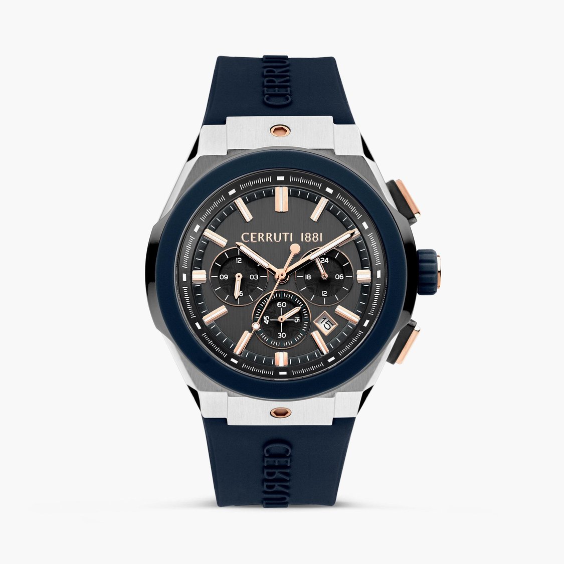 Buy CERRUTI 1881 Men Chronograph Watch with Silicone Strap Buy CERRUTI 1881 Men Chronograph Watch with Silicone Strap