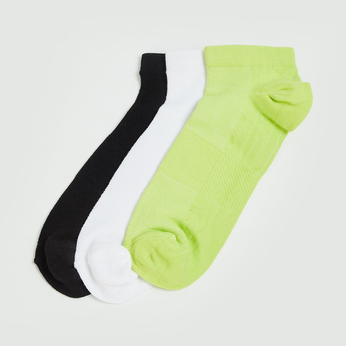 FORCA Men Textured Ankle-Length Socks- Set of 3