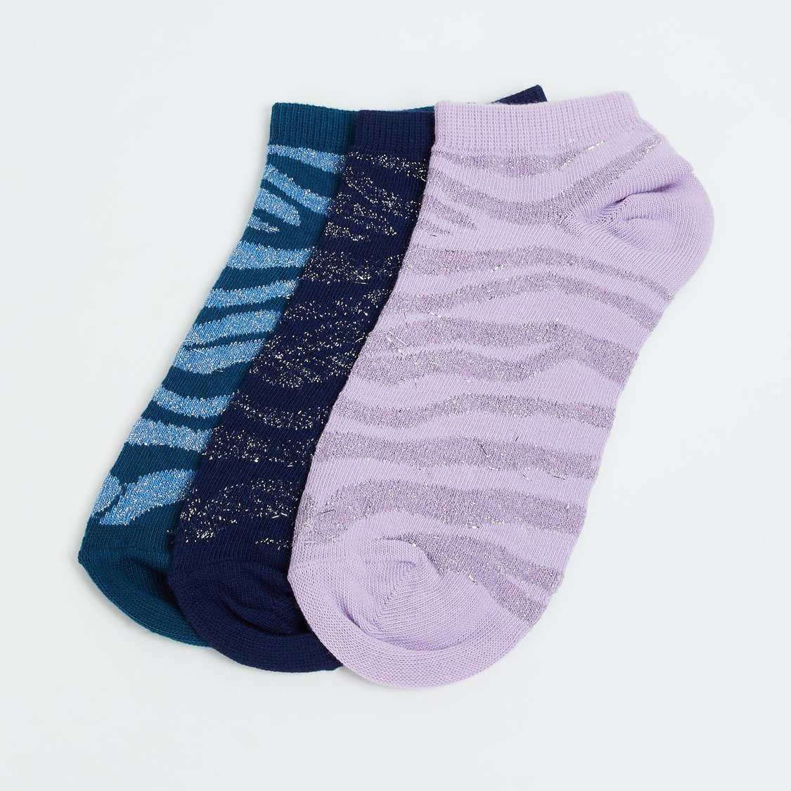 GINGER Women Printed Ankle-Length Socks - Pack of 3