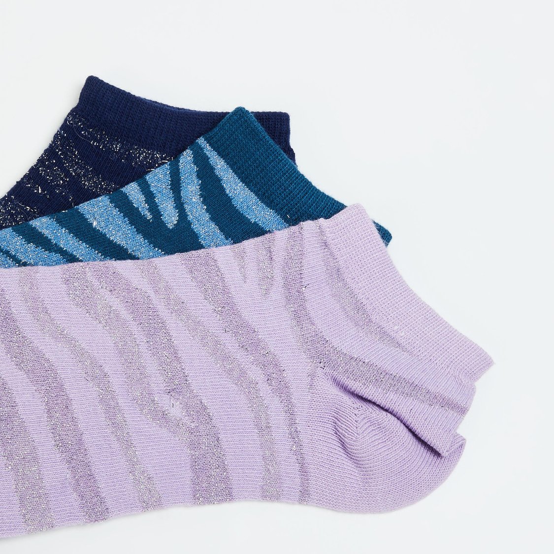 GINGER Women Printed Ankle-Length Socks - Pack of 3