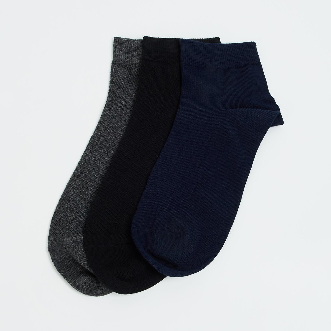 CODE Men Solid Ankle-Length Socks - Pack of 3