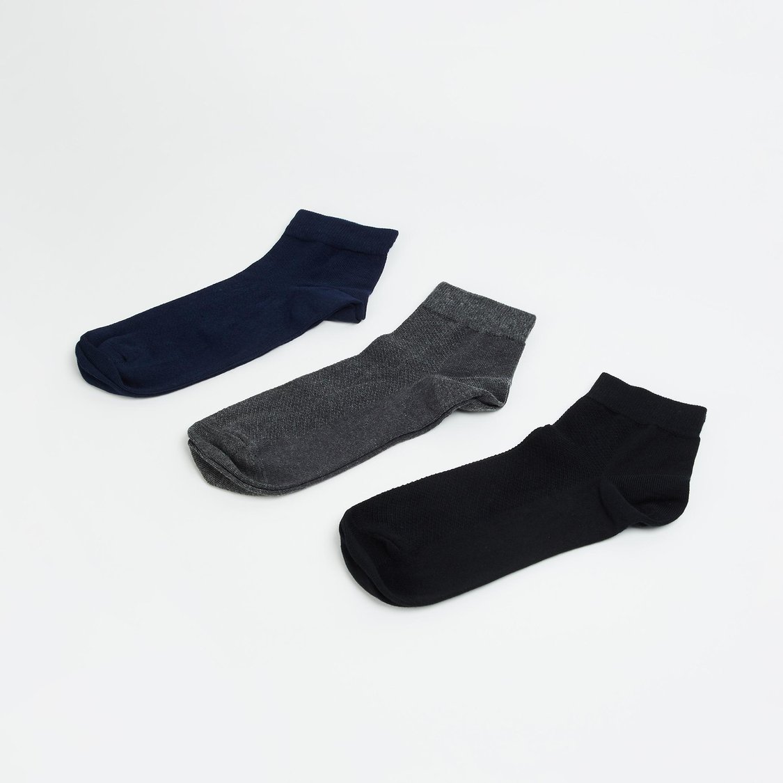 CODE Men Solid Ankle-Length Socks - Pack of 3