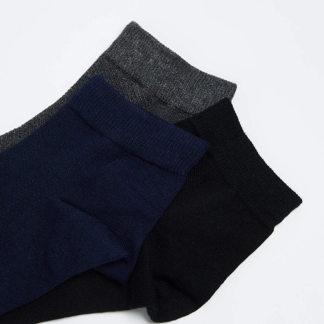 CODE Men Solid Ankle-Length Socks - Pack of 3