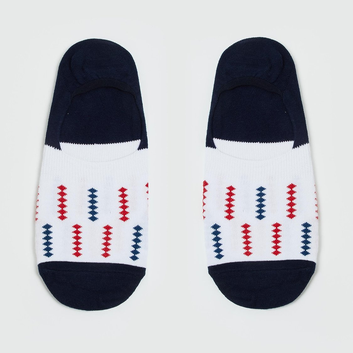 FORCA Men Printed No-Show Socks - Pack of 3