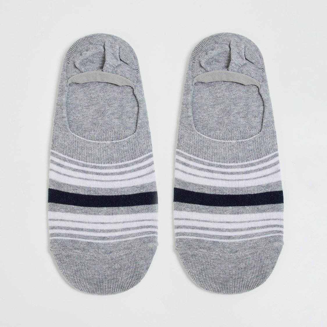 FORCA Men Striped No-Show Socks - Pack of 3