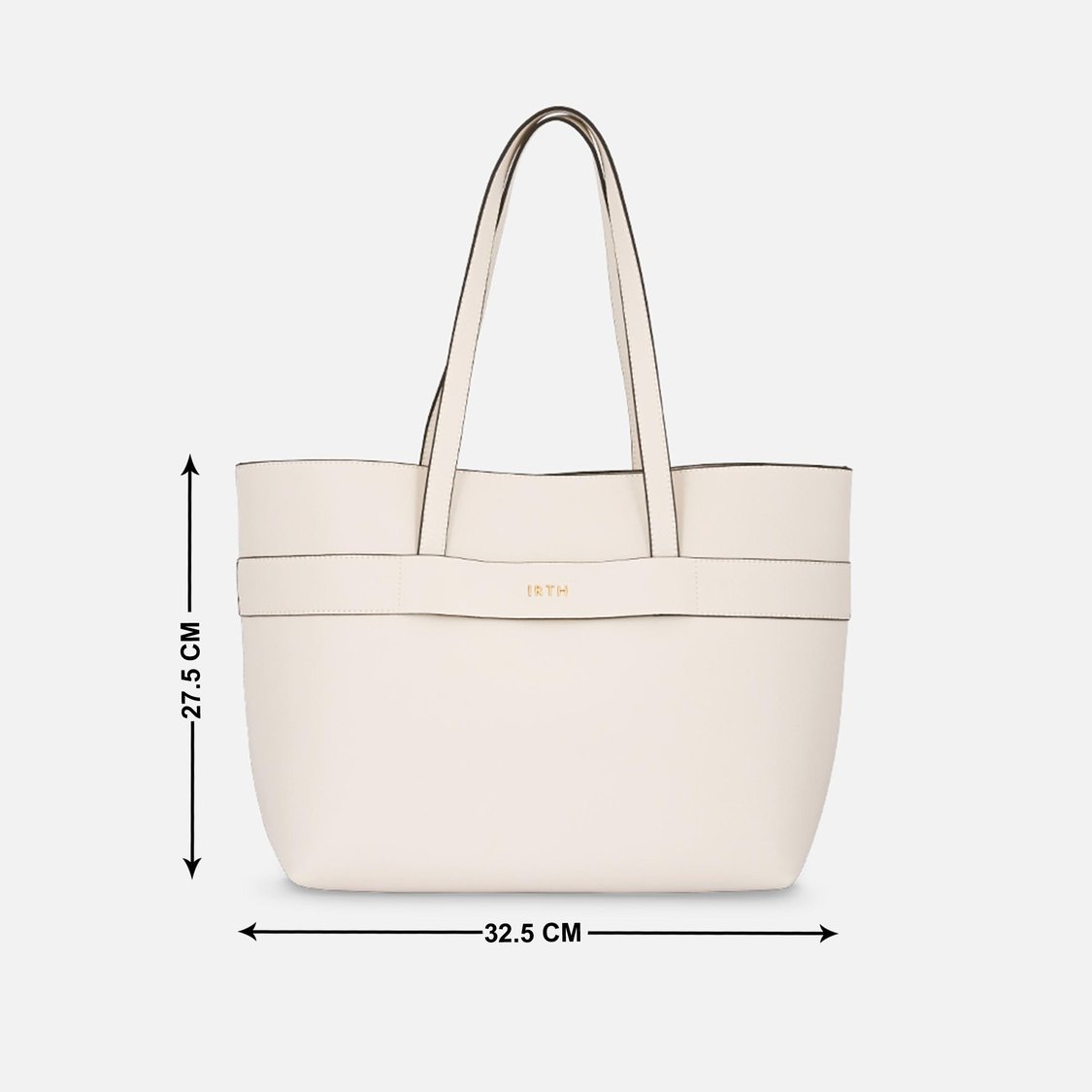 IRTH Women Solid Tote Bag