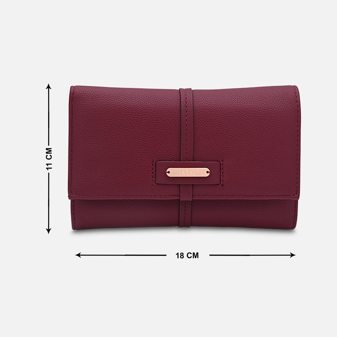 IRTH Women Textured Tri-Fold Wallet