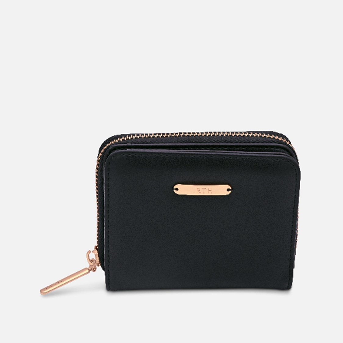 Buy IRTH Women Solid Zip-Around Mini Wallet from Irth at just INR