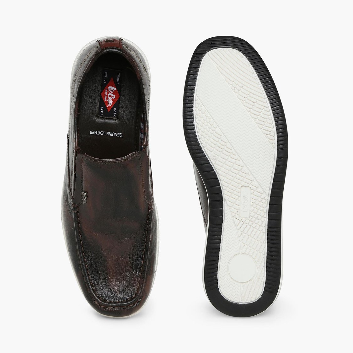LEE COOPER Men Leather Slip-On Shoes