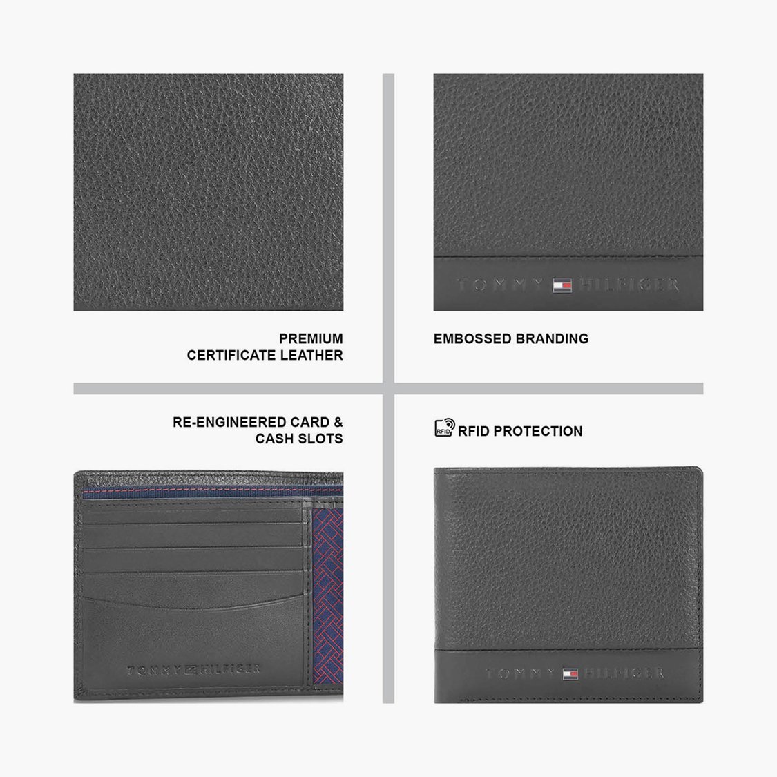 TOMMY HILFIGER Men Solid Bi-Fold Leather Wallet