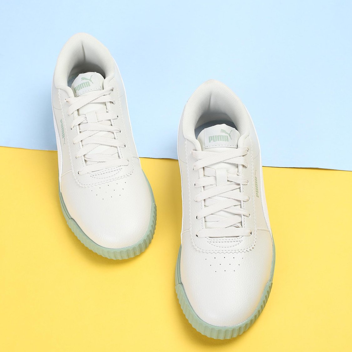 PUMA Women Perforated Lace-Up Sneakers