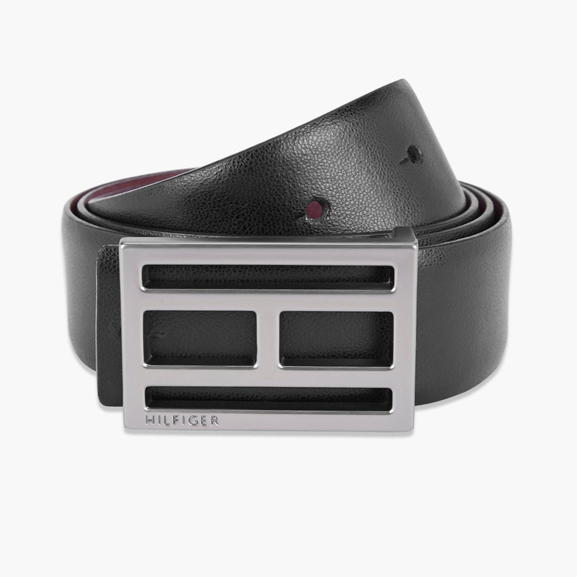 TOMMY HILFIGER Men Textured Genuine Leather Formal Belt