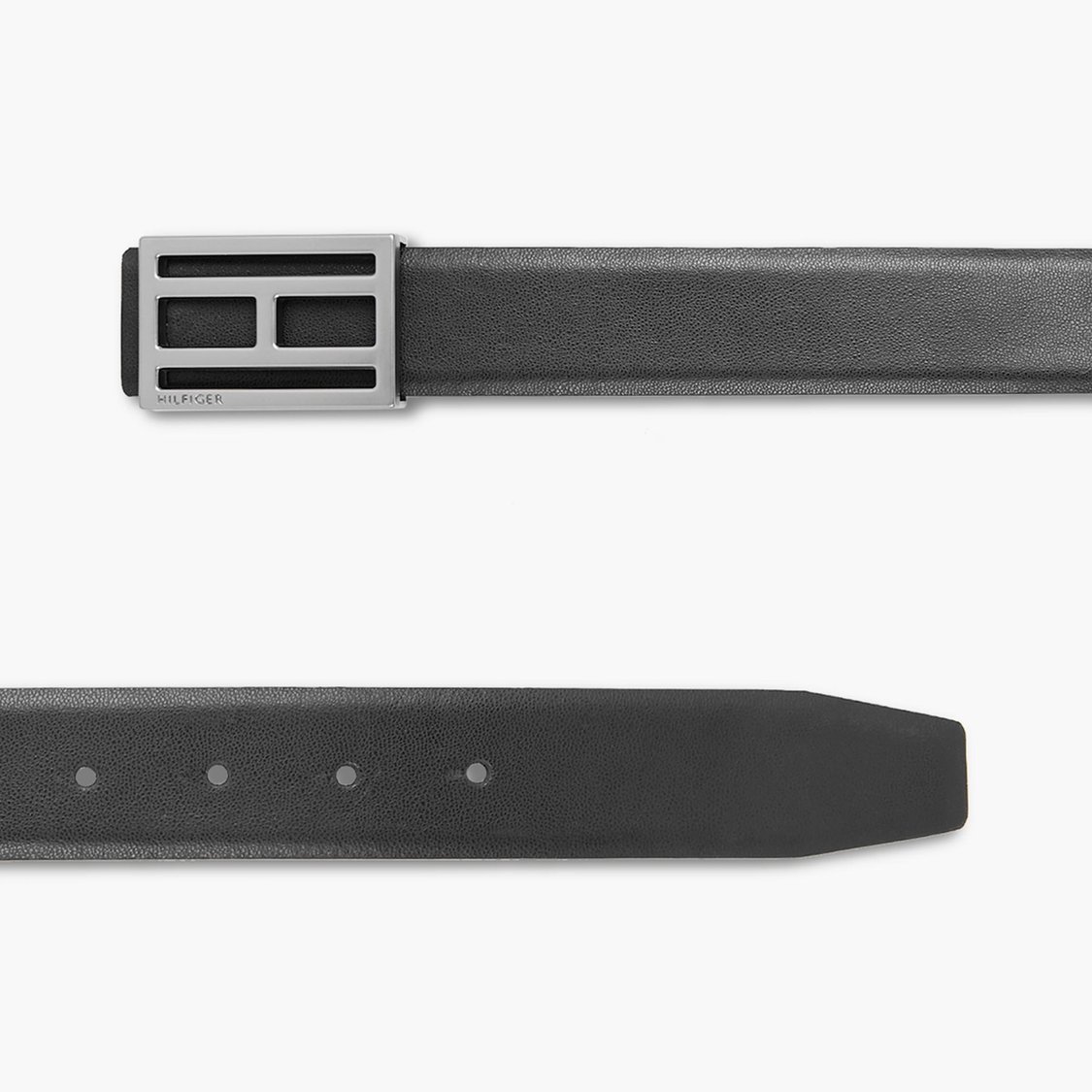 TOMMY HILFIGER Men Textured Genuine Leather Formal Belt