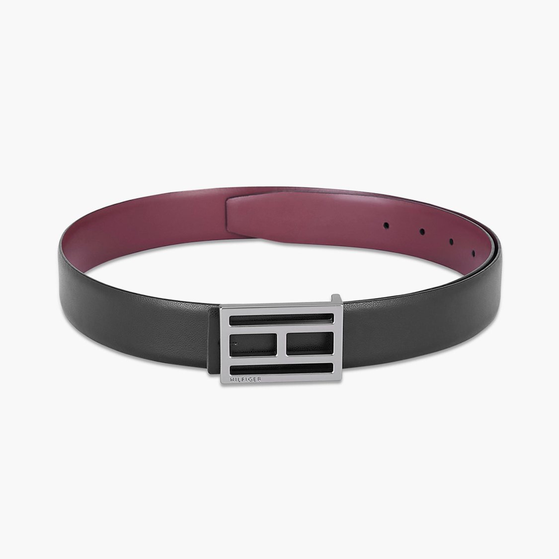 TOMMY HILFIGER Men Textured Genuine Leather Formal Belt