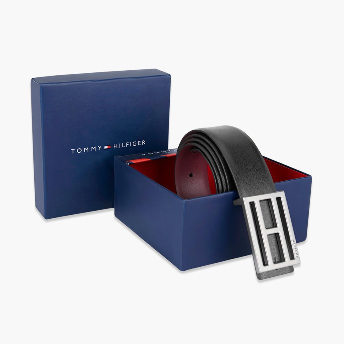 TOMMY HILFIGER Men Textured Genuine Leather Formal Belt