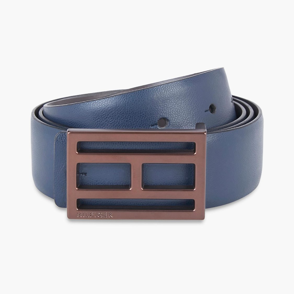 TOMMY HILFIGER Men Textured Genuine Leather Formal Belt