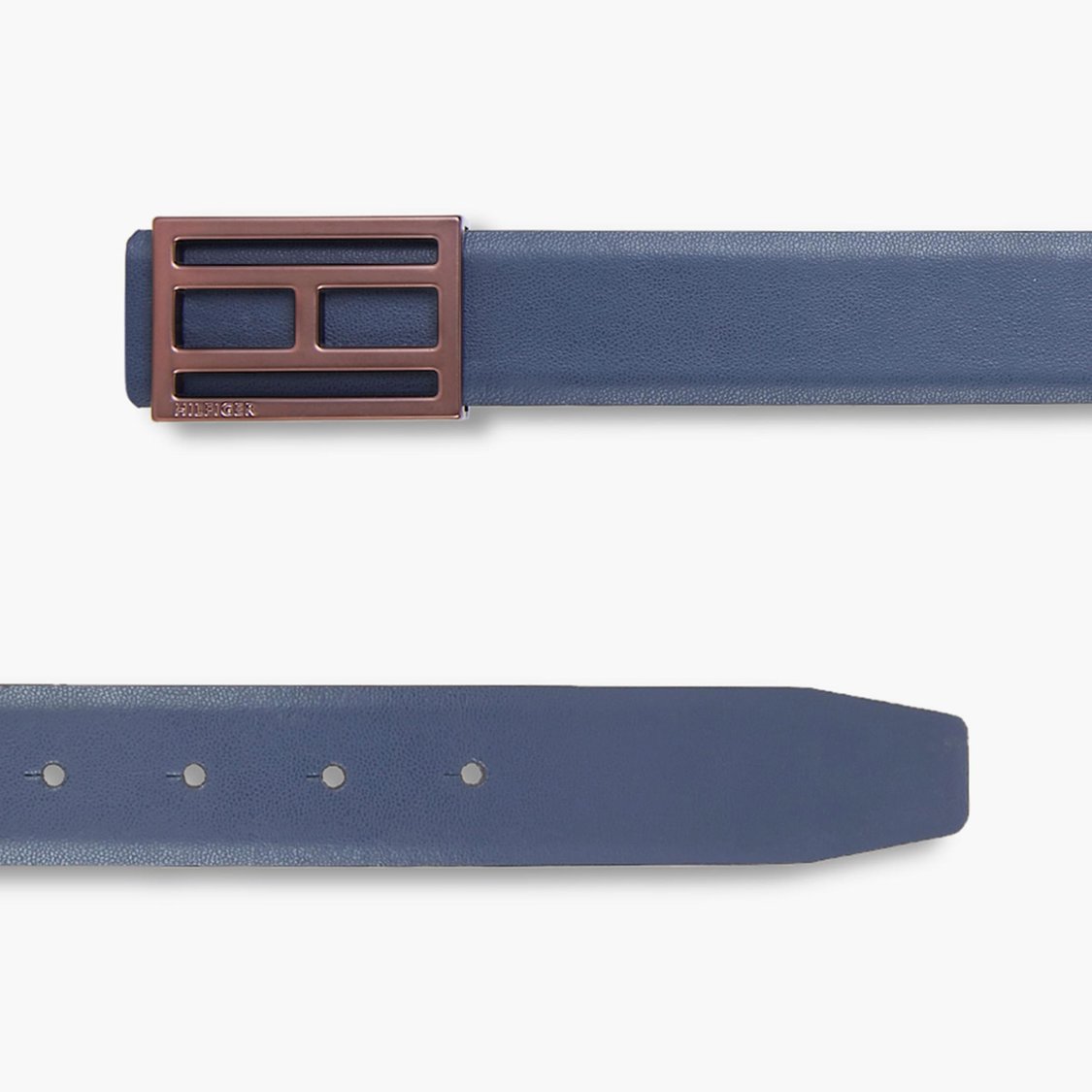 TOMMY HILFIGER Men Textured Genuine Leather Formal Belt