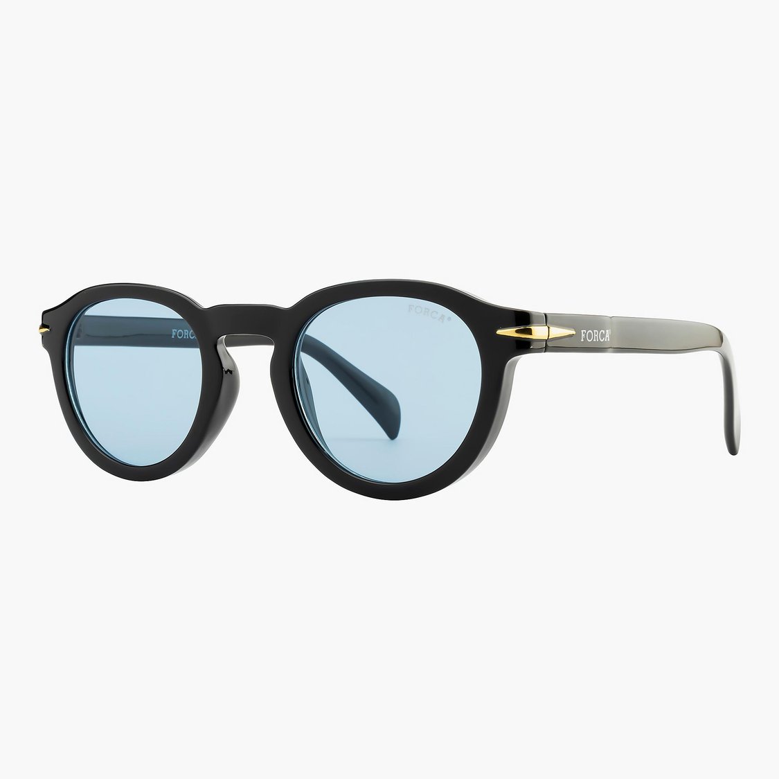 FORCA Men UV-Protected Round Sunglasses - FR-RO-1045-C01