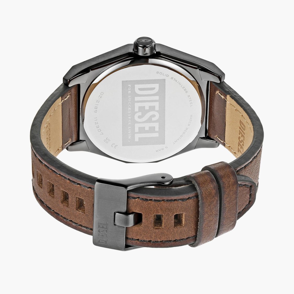 DIESEL Men Analog Watch with Leather Strap - DZ2189