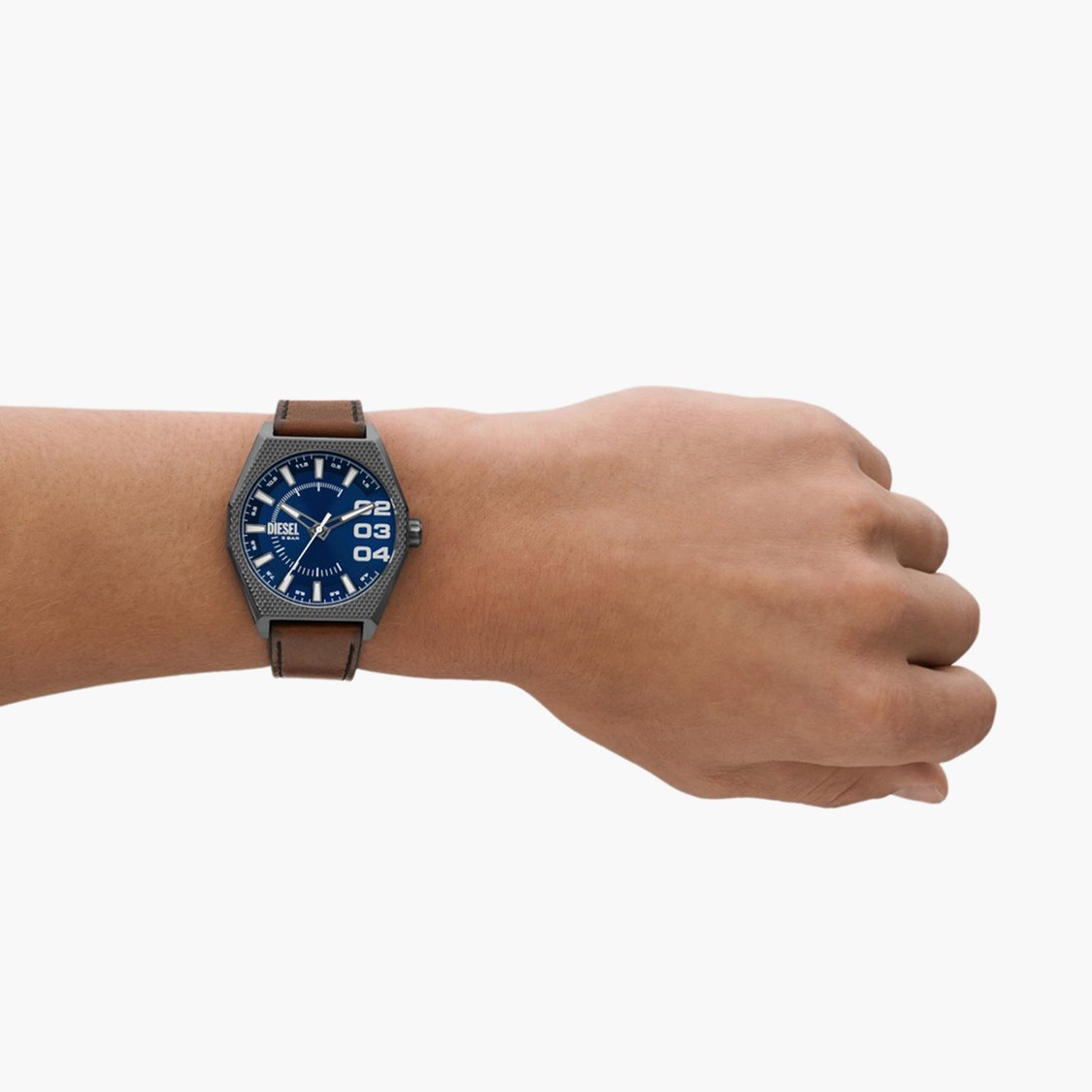 DIESEL Men Analog Watch with Leather Strap - DZ2189