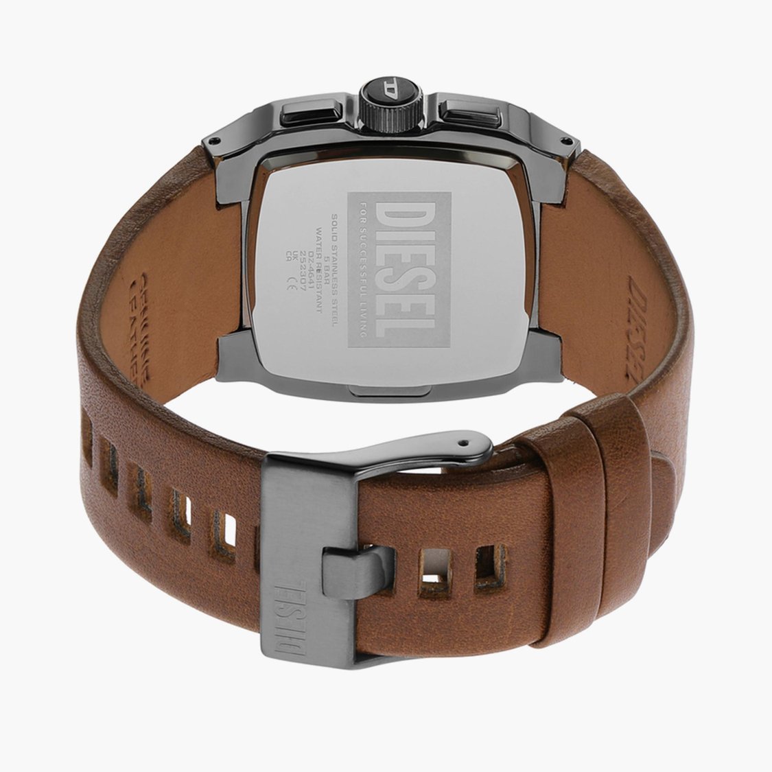 DIESEL Cliffhanger Men Chronograph Watch with Leather Strap - DZ4641