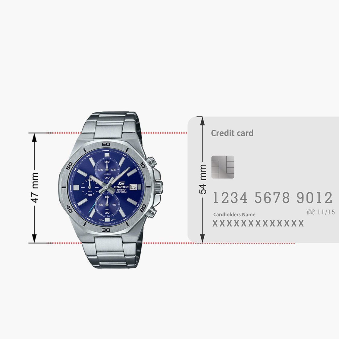CASIO Edifice Men Bracelet Strap Chronograph Watch - ED584
