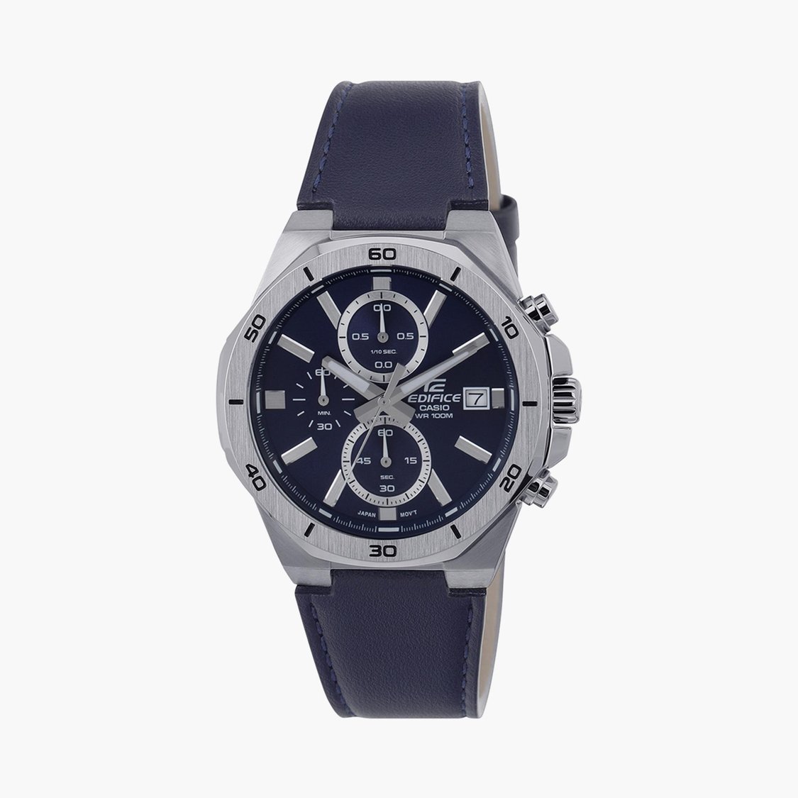 CASIO Enticer Men Chronograph Watch with Leather Strap - ED587