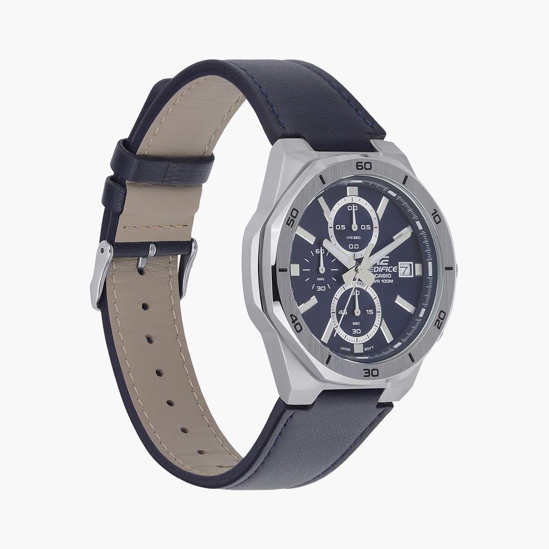 CASIO Enticer Men Chronograph Watch with Leather Strap - ED587