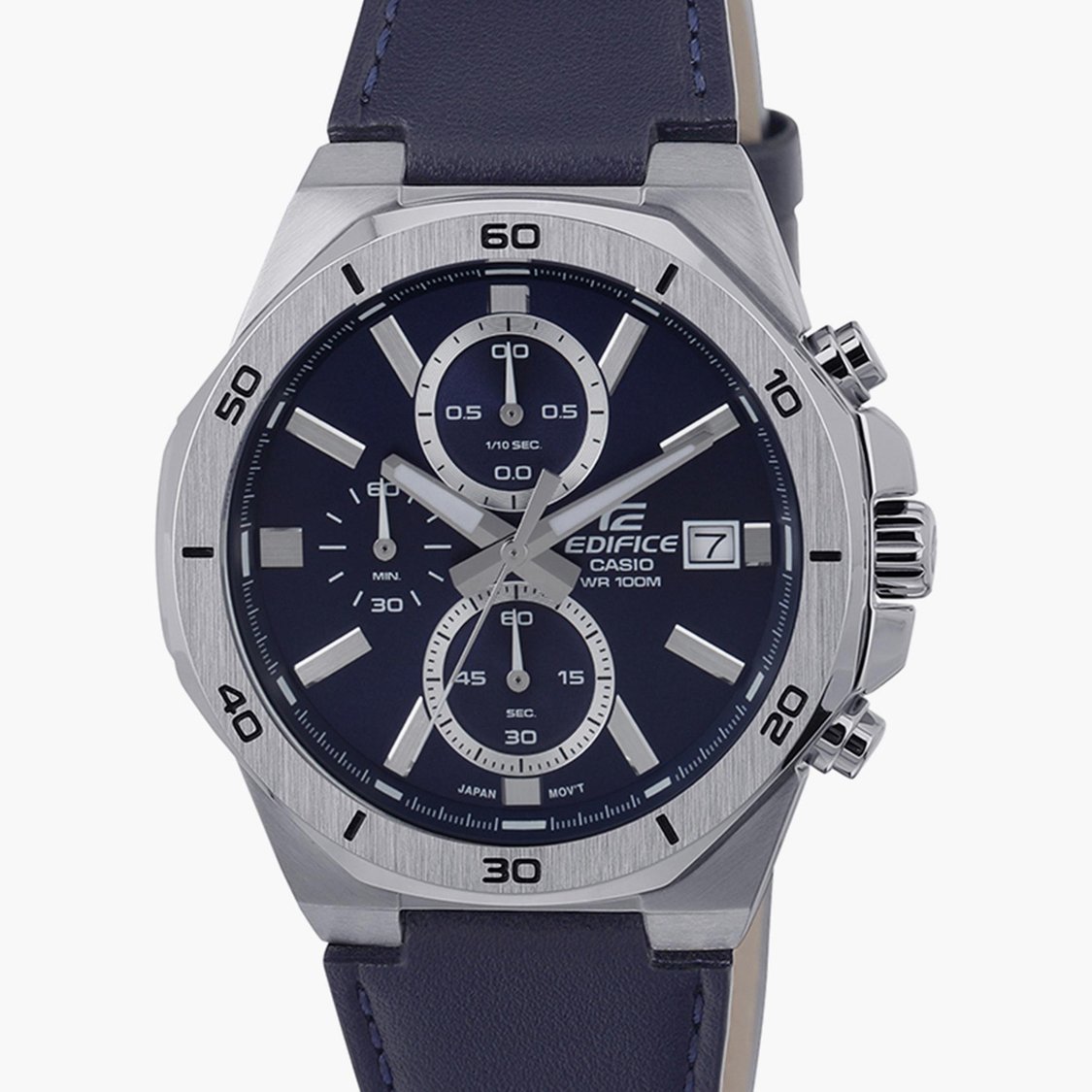 CASIO Enticer Men Chronograph Watch with Leather Strap - ED587