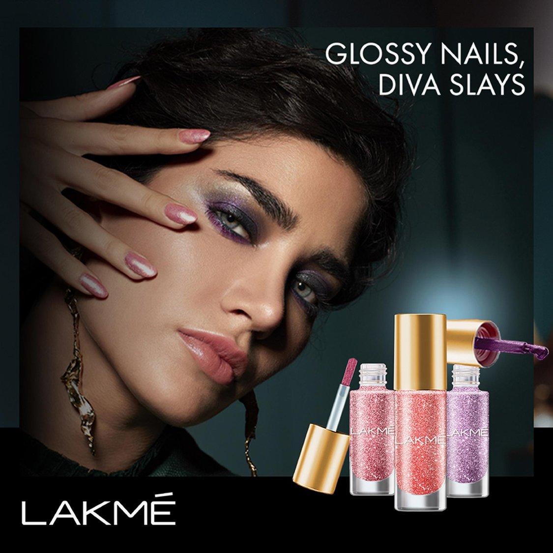 LAKME Glitterati Nail Colour - Pearl Play - 6ml