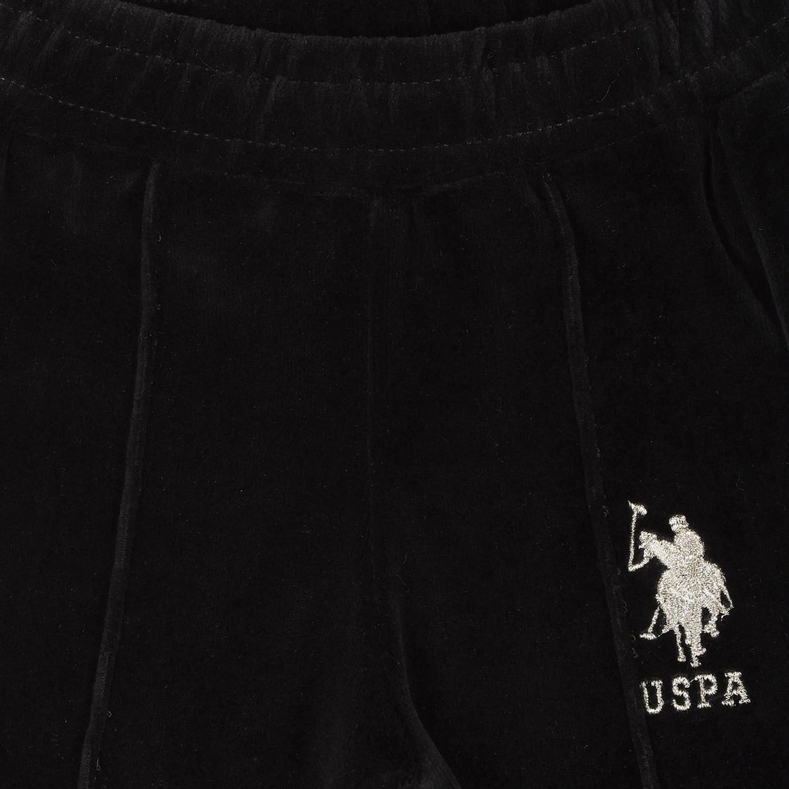 U.S. POLO ASSN. KIDS Girls Solid Panelled Joggers