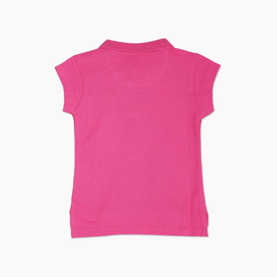 U.S. POLO ASSN. KIDS Girls Printed Knit Polo T-shirt