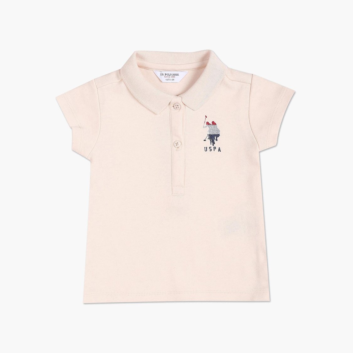 U.S. POLO ASSN. KIDS Girls Solid Polo T-shirt