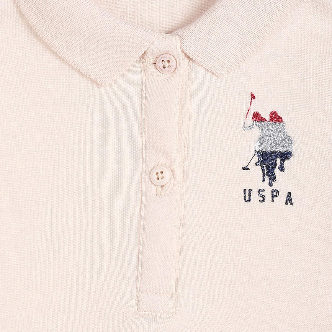 U.S. POLO ASSN. KIDS Girls Solid Polo T-shirt