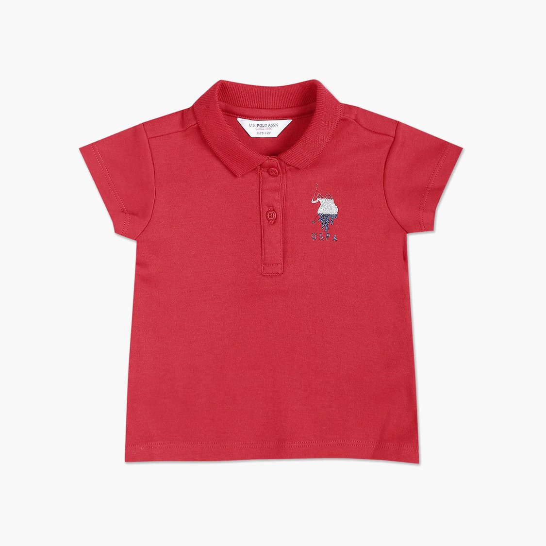 U.S. POLO ASSN. KIDS Girls Solid Polo T-shirt