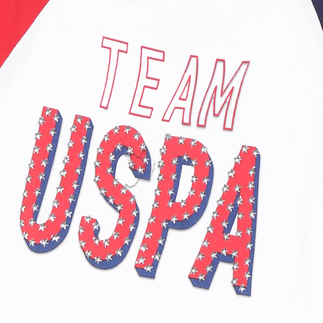 U.S. POLO ASSN. KIDS Girls Printed Raglan Sleeves T-shirt